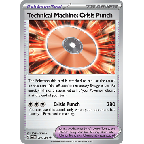 Technical Machine: Crisis Punch 090/091 Uncommon Scarlet & Violet Paldean Fates Single Card