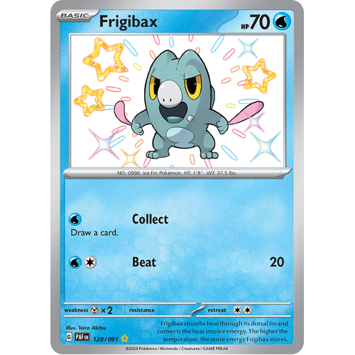 Frigibax 128/091 Shiny Rare Scarlet & Violet Paldean Fates Single Card