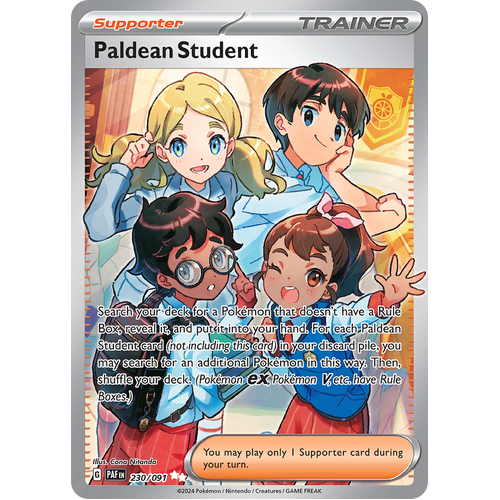 Paldean Student (230) 230/091 Ultra Rare Scarlet & Violet Paldean Fates Single Card