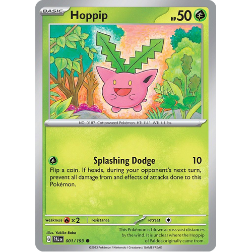 Hoppip 001/193 Common Paldea Evolved Pokemon Card