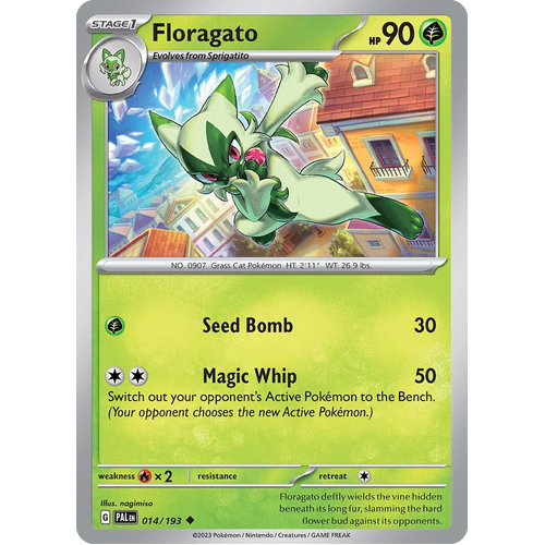 Floragato 014/193 Uncommon Paldea Evolved Pokemon Card