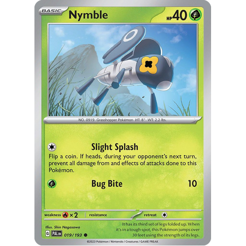 Nymble 019/193 Common Paldea Evolved Pokemon Card