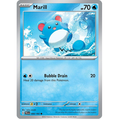 Marill 044/193 Common Paldea Evolved Pokemon Card