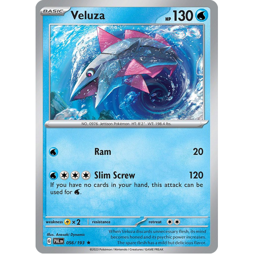 Veluza 056/193 Rare Paldea Evolved Pokemon Card