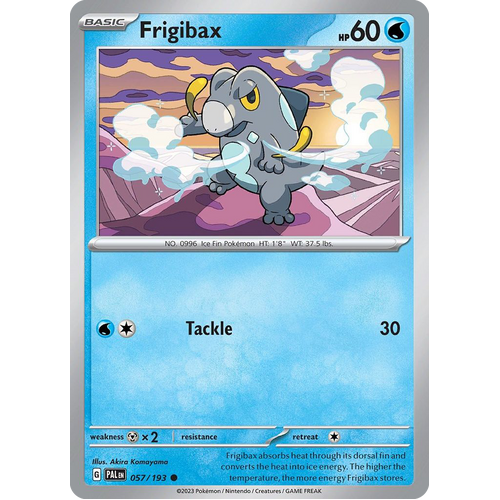 Frigibax 057/193 Common Paldea Evolved Pokemon Card