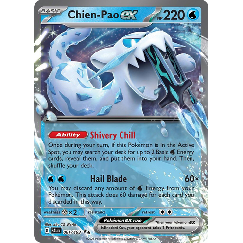 Chien-Pao ex 061/193 Double Rare Paldea Evolved Pokemon Card
