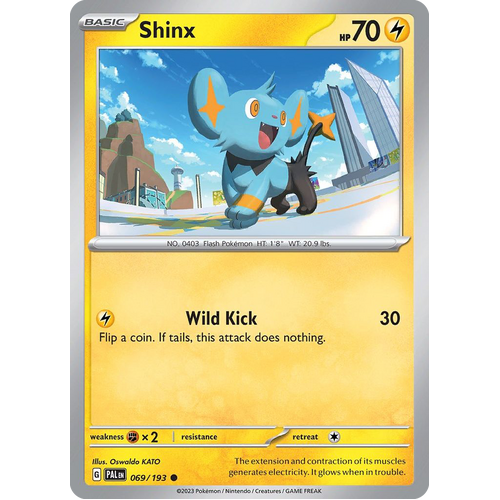 Shinx 069/193 Common Paldea Evolved Pokemon Card