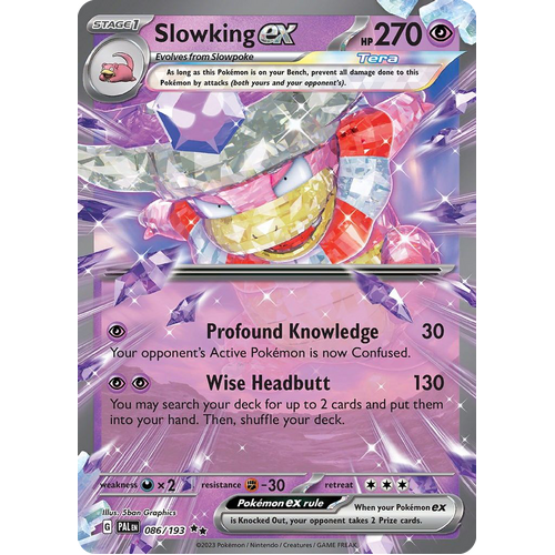 Slowking ex 086/193 Double Rare Paldea Evolved Pokemon Card