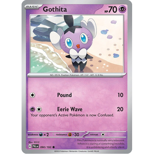 Gothita 090/193 Common Paldea Evolved Pokemon Card