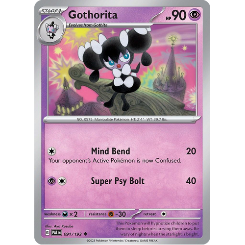 Gothorita 091/193 Common Paldea Evolved Pokemon Card