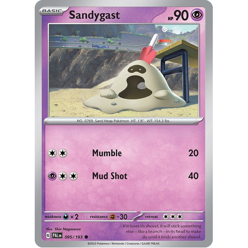 Sandygast 095/193 Common Paldea Evolved Pokemon Card