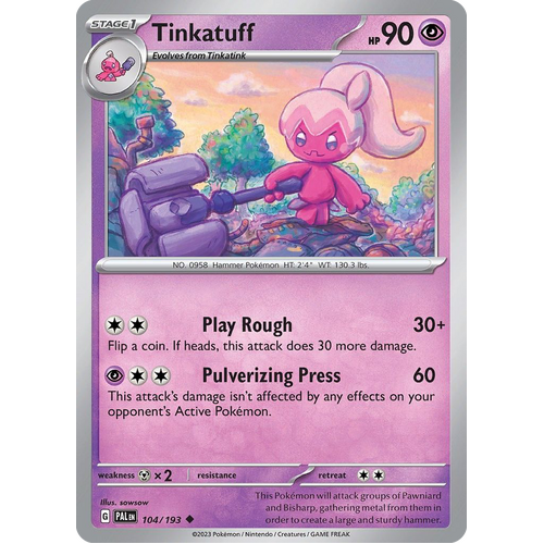 Tinkatuff 104/193 Uncommon Paldea Evolved Pokemon Card