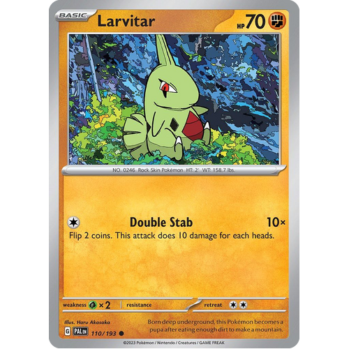 Larvitar 110/193 Common Paldea Evolved Pokemon Card