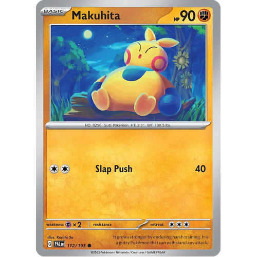 Makuhita 112/193 Common Paldea Evolved Pokemon Card