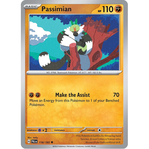 Passimian 118/193 Uncommon Paldea Evolved Pokemon Card