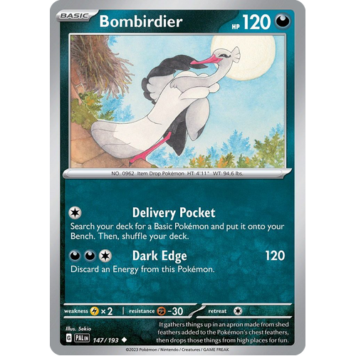 Bombirdier 147/193 Uncommon Paldea Evolved Pokemon Card