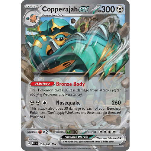 Copperajah ex 150/193 Double Rare Paldea Evolved Pokemon Card