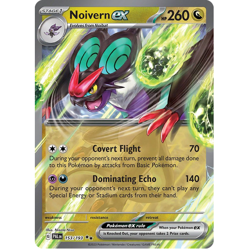 Noivern ex 153/193 Double Rare Paldea Evolved Pokemon Card