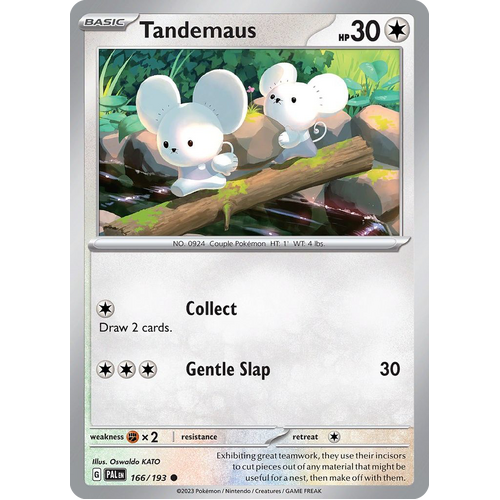 Tandemaus 166/193 Common Paldea Evolved Pokemon Card