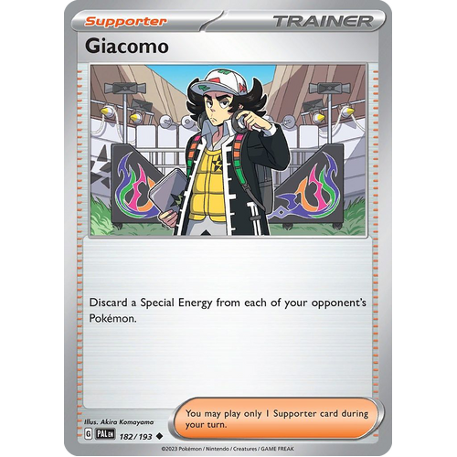 Giacomo 182/193 Uncommon Paldea Evolved Pokemon Card