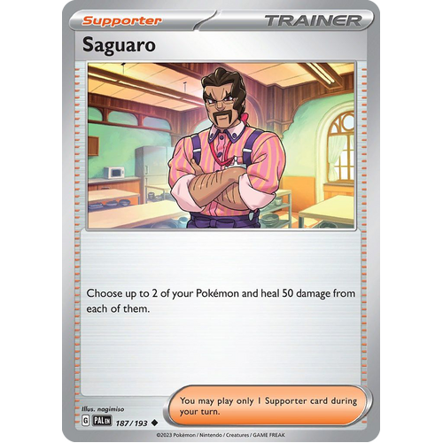 Saguaro 187/193 Uncommon Paldea Evolved Pokemon Card