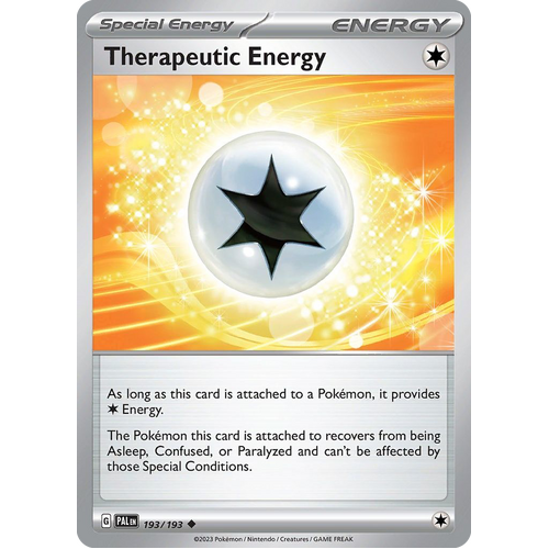 Therapeutic Energy 193/193 Uncommon Paldea Evolved Pokemon Card