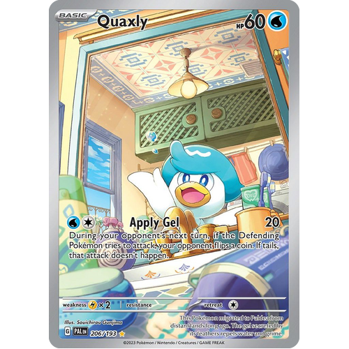 Quaxly 206/193 Illustration Rare Paldea Evolved Pokemon Card