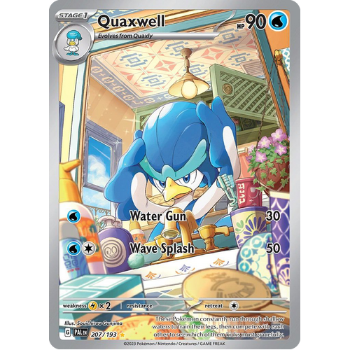 Quaxwell 207/193 Illustration Rare Paldea Evolved Pokemon Card