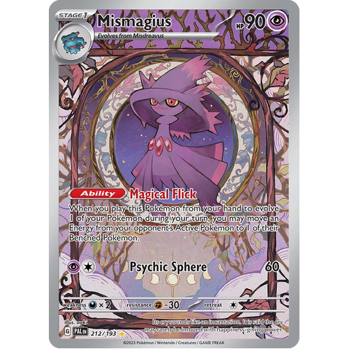 Mismagius 212/193 Illustration Rare Paldea Evolved Pokemon Card