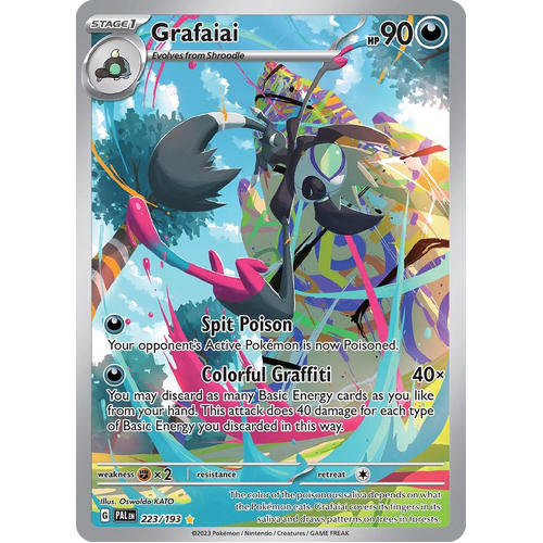 Grafaiai 223/193 Illustration Rare Paldea Evolved Pokemon Card