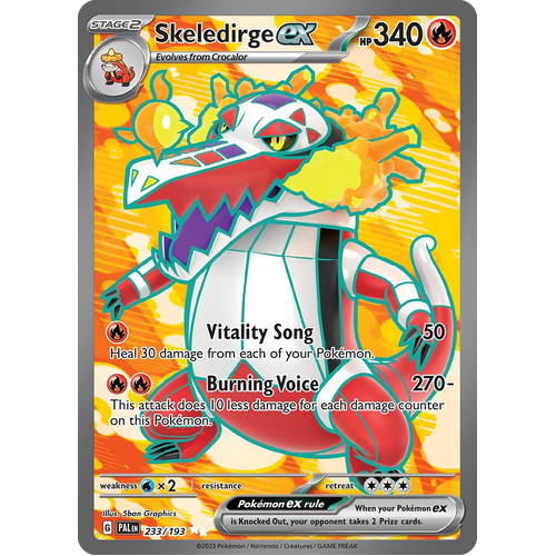 Skeledirge ex 233/193 Ultra Rare Paldea Evolved Pokemon Card