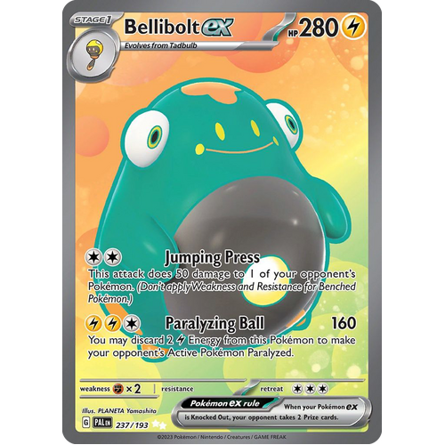 Bellibolt ex 237/193 Ultra Rare Paldea Evolved Pokemon Card