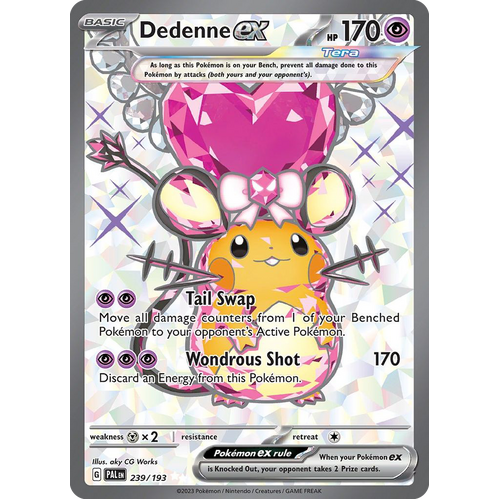 Dedenne ex 239/193 Ultra Rare Paldea Evolved Pokemon Card