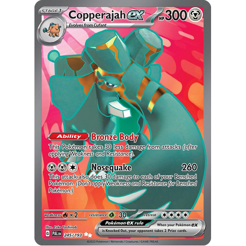 Copperajah ex 245/193 Ultra Rare Paldea Evolved Pokemon Card