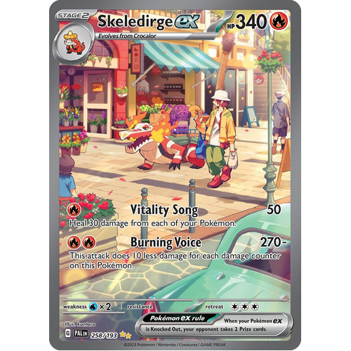 Skeledirge ex 258/193 Special Illustration Rare Paldea Evolved Pokemon Card