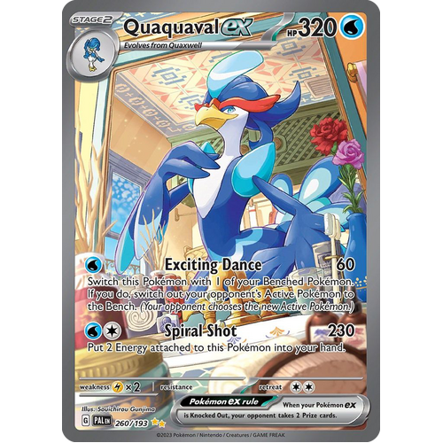 Quaquaval ex 260/193 Special Illustration Rare Paldea Evolved Pokemon Card