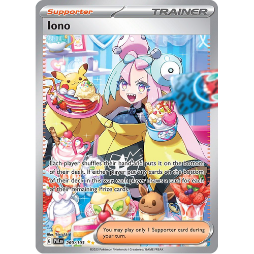 Iono 269/193 Special Illustration Rare Paldea Evolved Pokemon Card