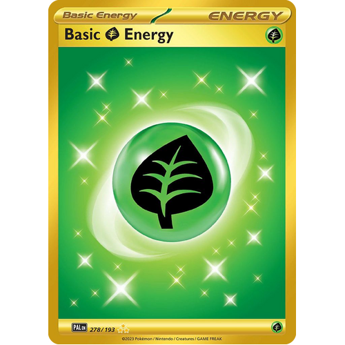 Basic Grass Energy 278/193 Hyper Rare Paldea Evolved Pokemon Card