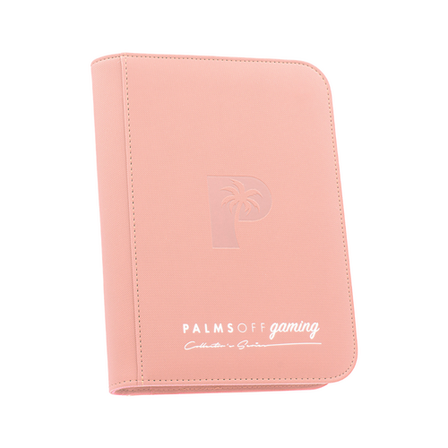 Pink Palms Off Gaming - 9 Pocket Collector's Series Zip Trading Card Binder - Pink