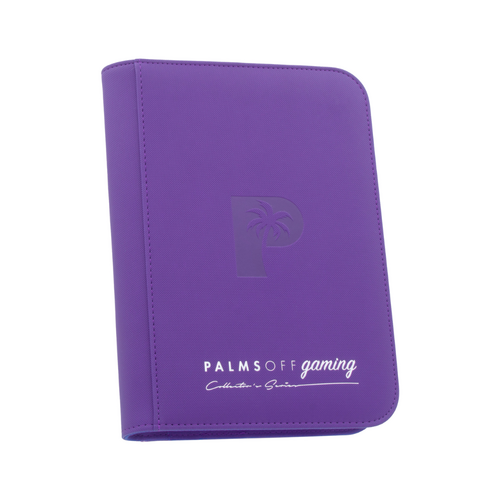 Purple Palms Off Gaming - 9 Pocket Collector's Series Zip Trading Card Binder - Purple