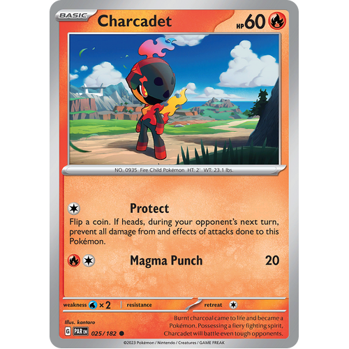 Charcadet 025/182 Common Scarlet & Violet Paradox Rift Pokemon Card