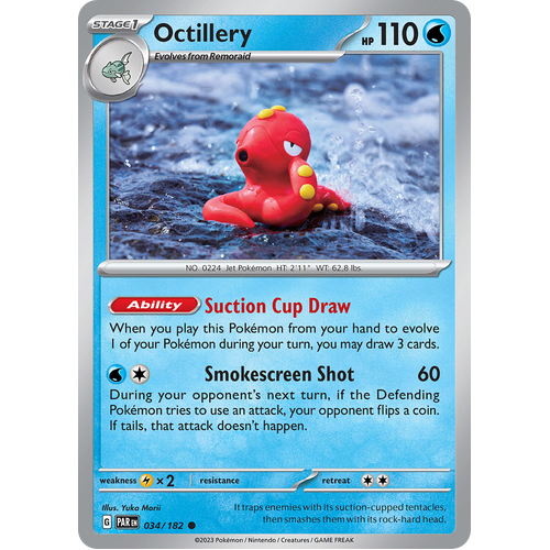 Octillery 034/182 Common Scarlet & Violet Paradox Rift Pokemon Card