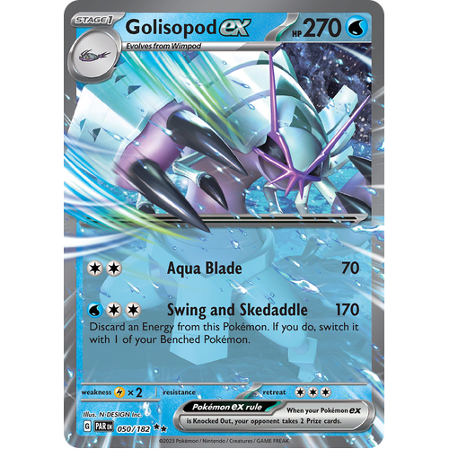 Golisopod ex 050/182 Double Rare Scarlet & Violet Paradox Rift Pokemon Card