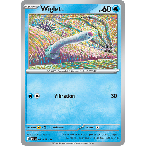 Wiglett 052/182 Common Scarlet & Violet Paradox Rift Pokemon Card