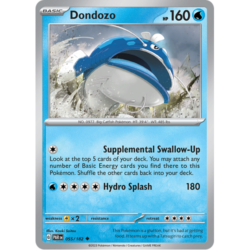 Dondozo 055/182 Uncommon Scarlet & Violet Paradox Rift Pokemon Card