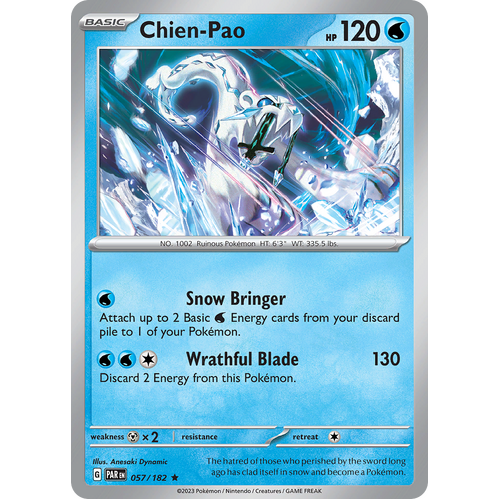 Chien-Pao 057/182 Rare Scarlet & Violet Paradox Rift Pokemon Card