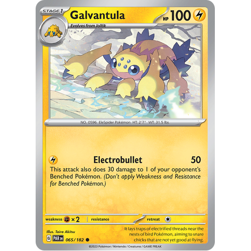 Galvantula 065/182 Common Scarlet & Violet Paradox Rift Pokemon Card