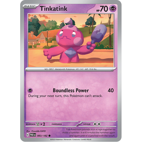 Tinkatink 083/182 Common Scarlet & Violet Paradox Rift Pokemon Card