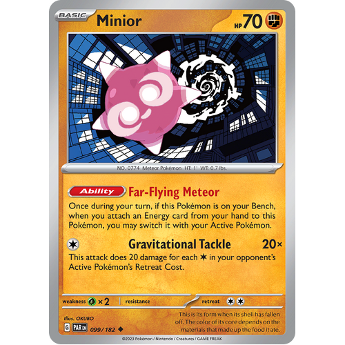Minior 099/182 Uncommon Scarlet & Violet Paradox Rift Pokemon Card