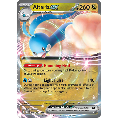 Altaria ex 140/182 Double Rare Scarlet & Violet Paradox Rift Pokemon Card